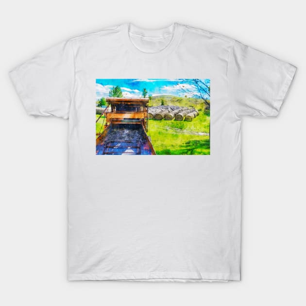 Hay Bales 3 T-Shirt by Robert Alsop